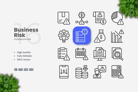 Business Risk Icons: Graphics for Real Branding
