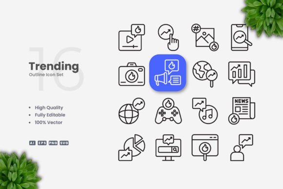 Trending Icons: Graphics and Icons for Modern Design