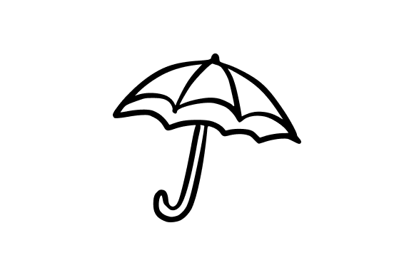 Umbrella Doodle Graphics and Illustrations