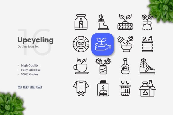 Upcycling Icons: Graphics and Icons for Modern Design