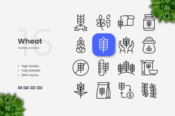 Wheat Icons: Graphics for Real Crafting